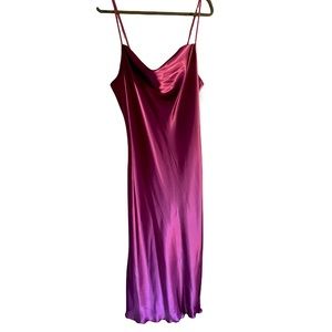 bebe Slip Dress in Berry